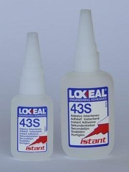 Klebstoff LOXEAL 43S ML.20 Professionell, aus Ethyl-Cyanoacrylat, für Leder, Holz, Metall von Loxeal