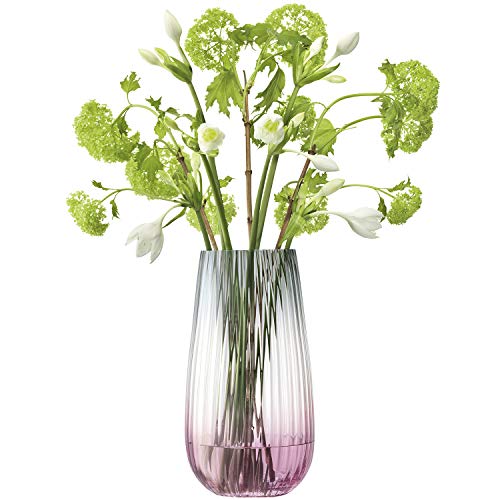 LSA Dusk Vase H28cm Rosa/Grau von LSA International