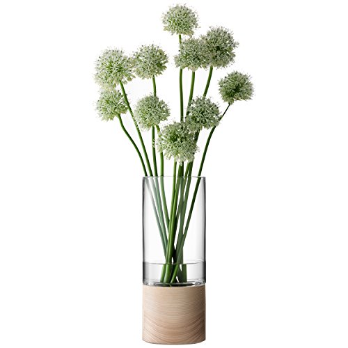 LSA Lotta Vase & Unterteil Aus Esche H36cm Klar * von LSA International