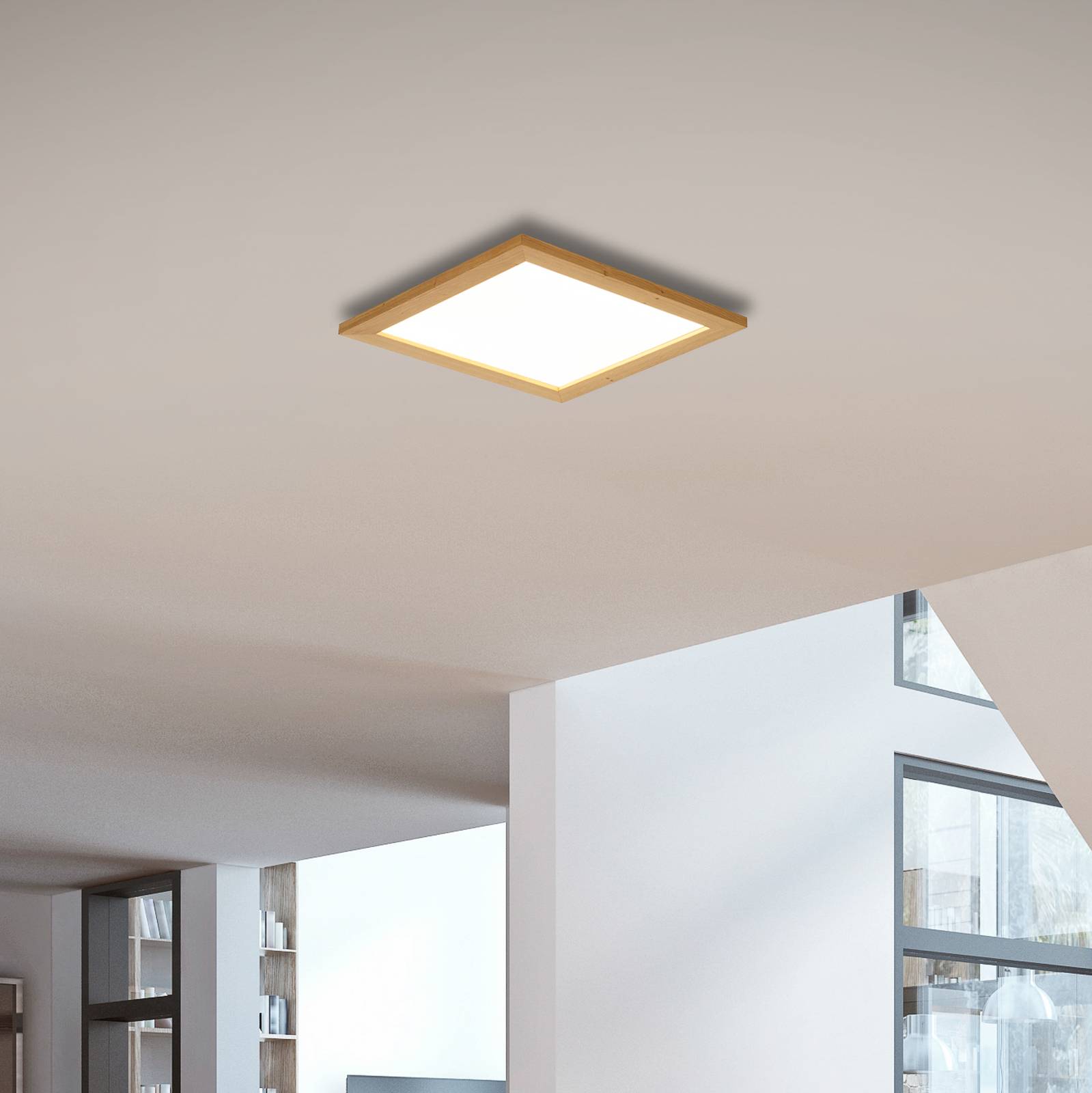 Quitani LED-Panel Aurinor, Eiche natur, 45 cm von quitani