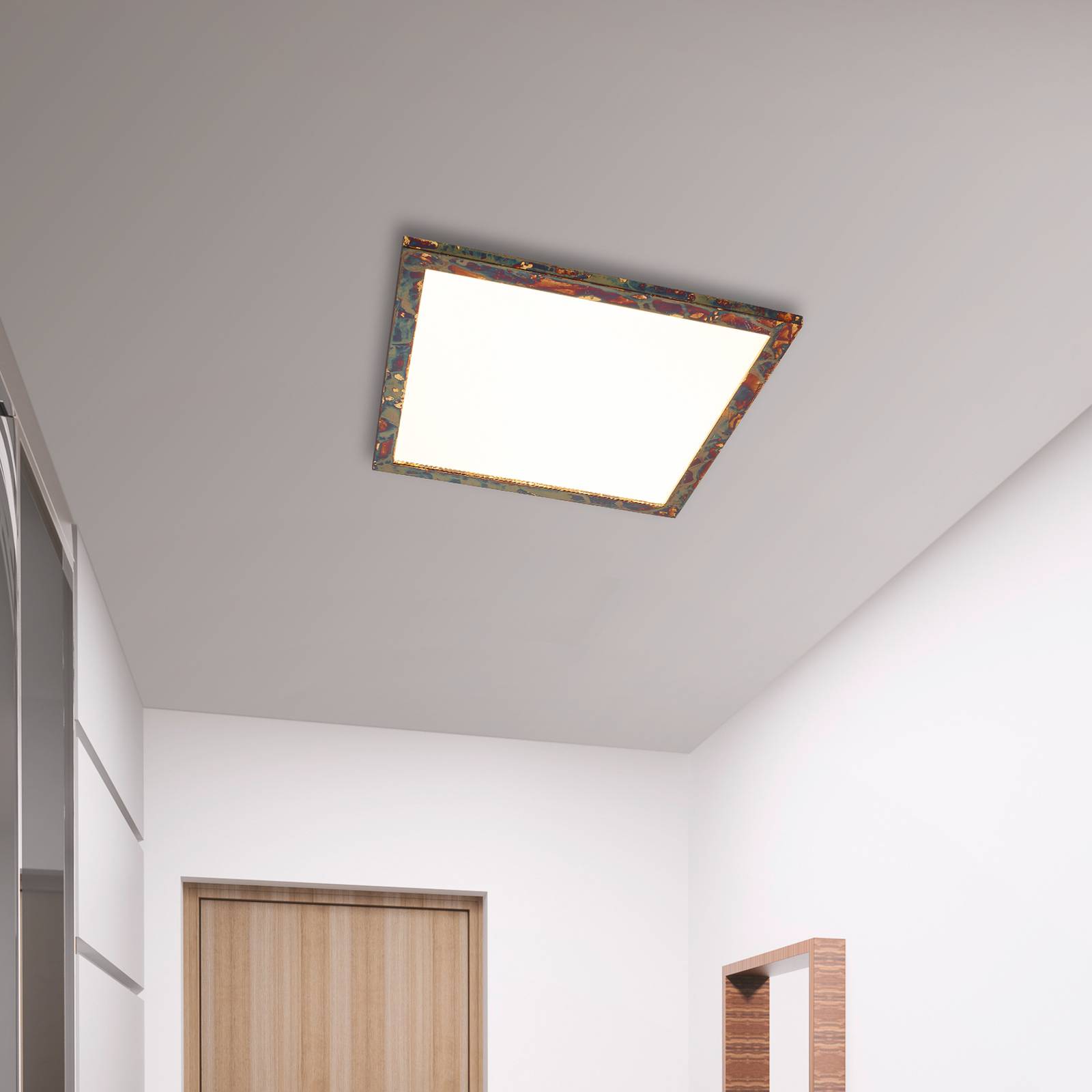 Quitani LED-Panel Aurinor, goldfarbig, 68 cm von quitani