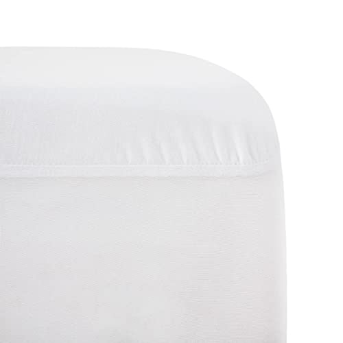 LUCID Wasserdichter Matratzenschoner für Super-King-Size-Bett, extra tief angepasst, Premium-Viskose aus Bambus-Jersey, ultraweich, Super-Kingsize-Bett (180 x 200 cm), Weiß von LUCID