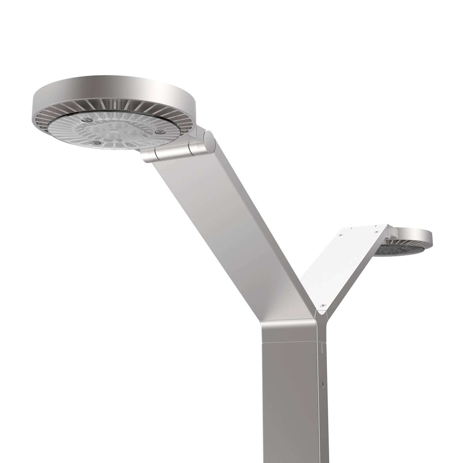 Luctra Floor Twin Radial LED-Stehleuchte aluminium von Luctra
