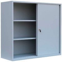 ClassiX Schiebetürenschrank, X-550145 lichtgrau 2 Fachböden 120,0 x 45,0 x 109,0 cm von ClassiX