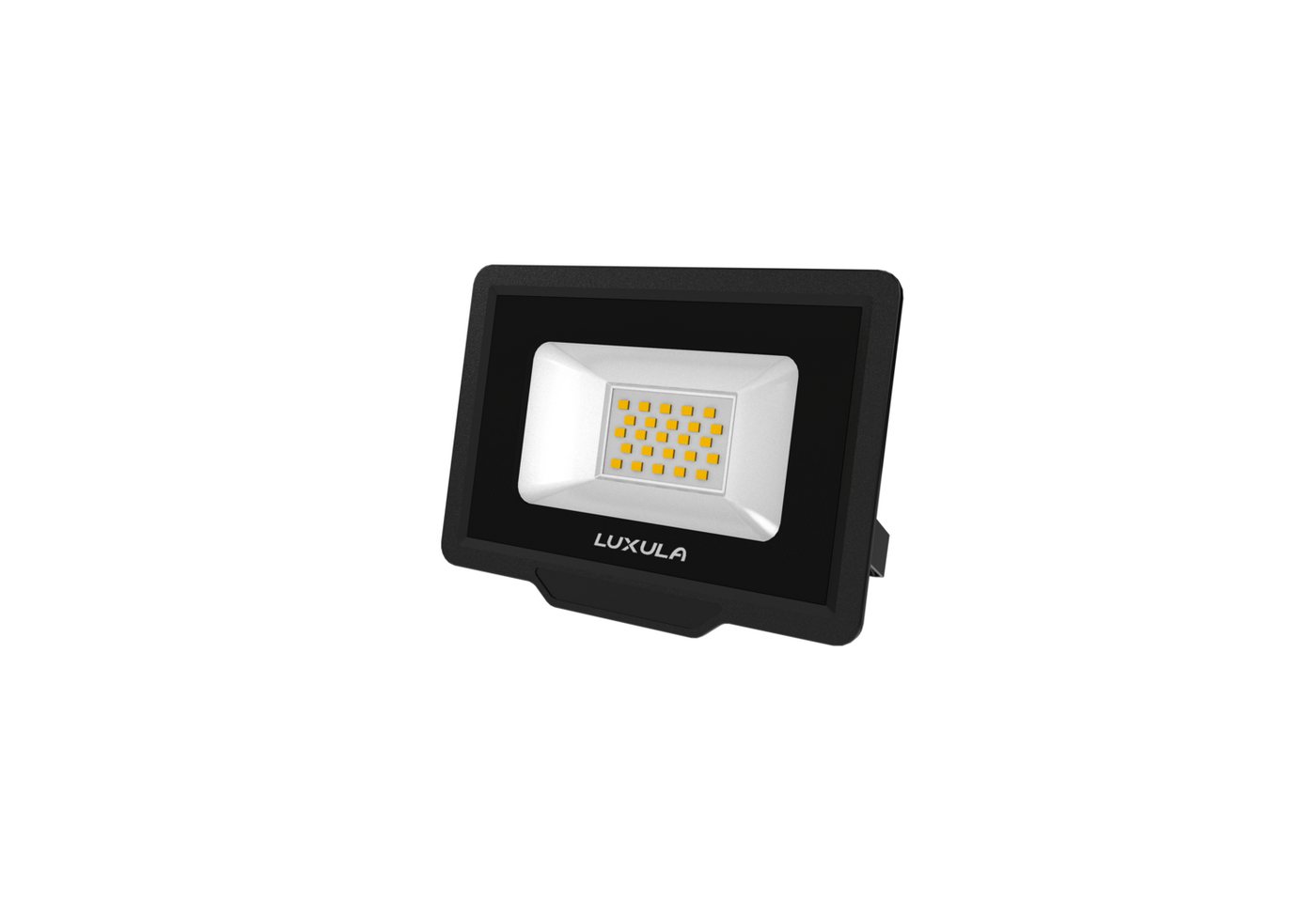 LUXULA LED Flutlichtstrahler LED-Fluter, 20 W, warm- & neutralweiß, 2000 lm, schwarz, IP65, TÜV, LED fest integriert, warmweiß, neutralweiß von LUXULA