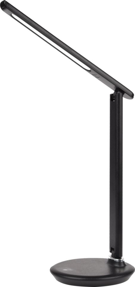 LUXULA LED Schreibtischlampe LED-Tischlampe, mit Dimm- und CCT-Funktion, 9 W Leistung, in schwarz, LED fest integriert, Tageslichtweiß, kaltweiß, neutralweiß, warmweiß, Farbwechsel-Funktion, Touch, Dimmfunktion von LUXULA