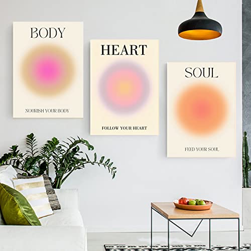 LXTOPN Aura Engel Zahlen Poster Sets,Spirituelle inspirierende Leinwand Wandkunst Bilder,Moderne Minimalistische Stil Wanddekoration für Schlafzimmer Büro Wohnzimmer, ungerahmt (3 * 30x40cm, TSH3) von LXTOPN