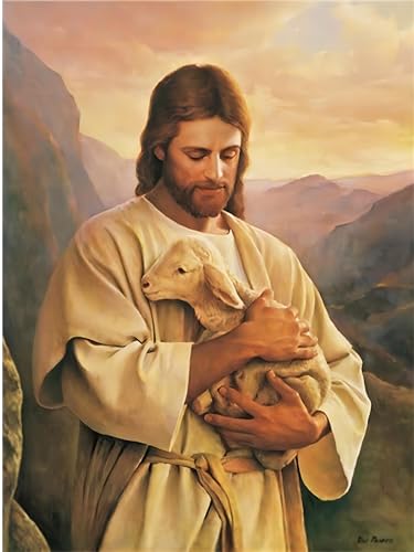 LXTOPN Wandkunst Leinwand Malerei jesus bild, Jesus Und Jungfrau Maria bilder Home Decor Wandkunst, Nordic Plakat Und Drucke Reine Heilige Wandbilder Für Wohnzimmer Kein Rahmen (Y1, 30x45cm) von LXTOPN