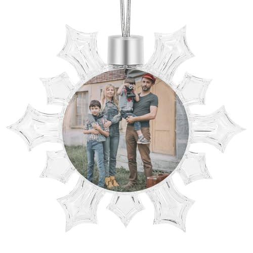 Personalisierte Weihnachtskugeln mit Foto – Personalisierter Weihnachtsschmuck – Weihnachtsbaumschmuck mit Foto-Bildtext – Kugeln für Weihnachtsbäume für Mama, Papa, Familie, Kinder von LZXSXZ