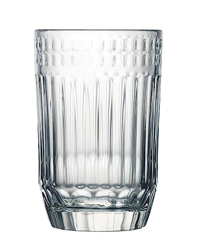 La Rochère Longdrinkgläser Cotes 360ml 6er Set Gläser - Vintage Trinkgläser - Moderne und hochwertige französische Gläser von La Rochère