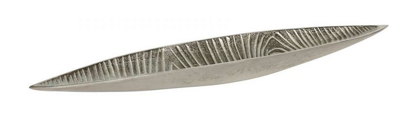 LaCasa Dekoschale Blattschale Alu Nickel 50x11x4cm silber antik (1 St) von LaCasa