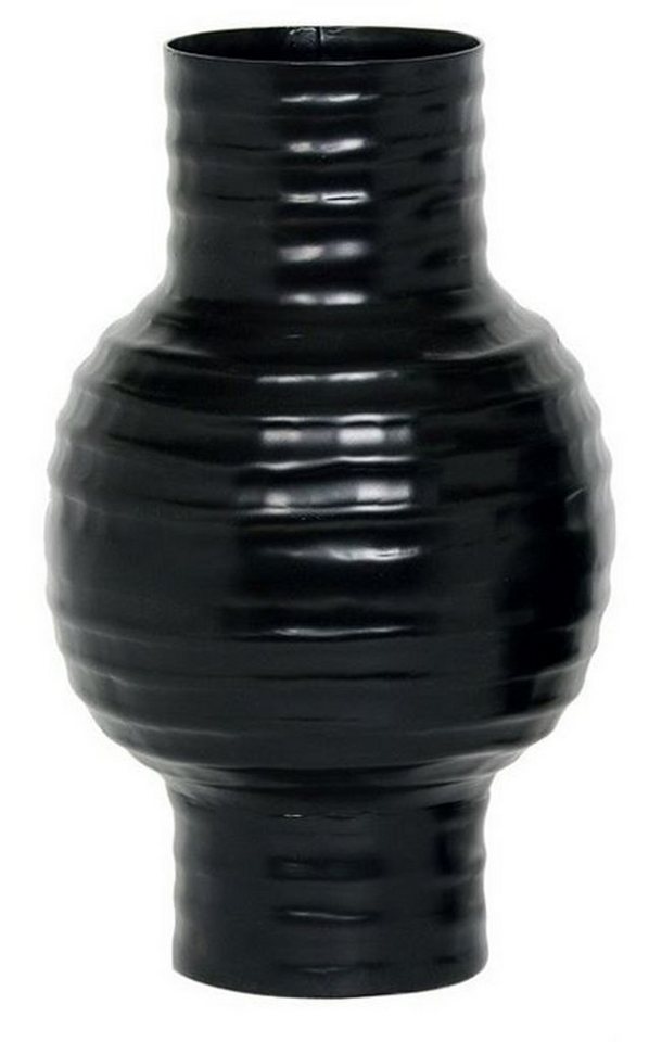 LaCasa Dekovase Moderne Vase bauchig Alu matt schwarz 20x20x28cm (1 St) von LaCasa