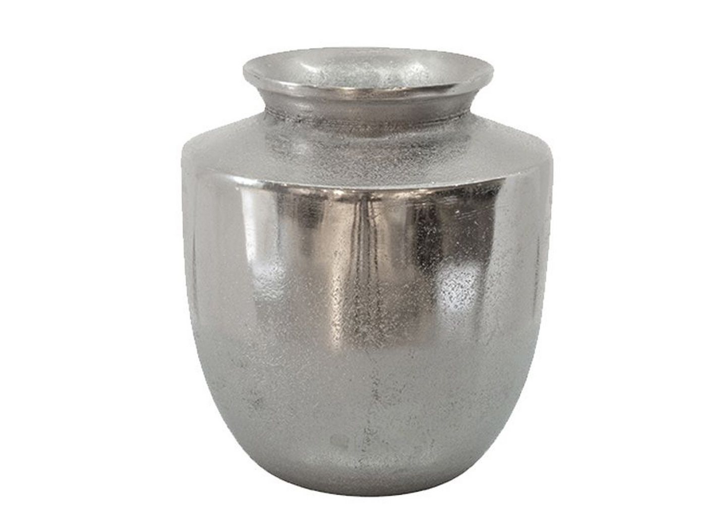 LaCasa Dekovase Wunderschöne Deko Vase silber antik 26x26x30 cm Raw (1 St) von LaCasa