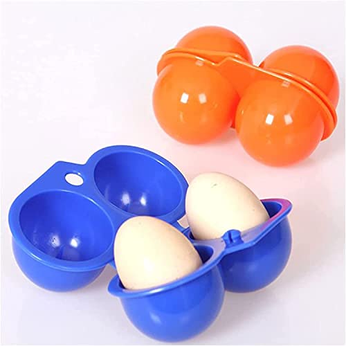 Labstandard Tragbare Eierbehälter Eierträger Tragbar Stoßfest Eier Aufbewahrungsbox Eieraufbewahrung Eier Storage Ideal für BBQ Draußen Camping Picknick Wandern Schule Eierbox (Blau+Orange) von Labstandard
