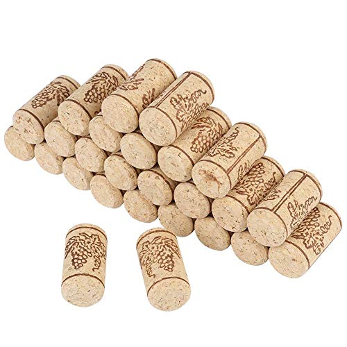 Ladieshow Natural Cork Bungs, 100 Stück Straight Wine Corks Stopper, Natural Corks für die Herstellung von Bierflaschen oder DIY-Dekor, 22 x 44 mm von Ladieshow
