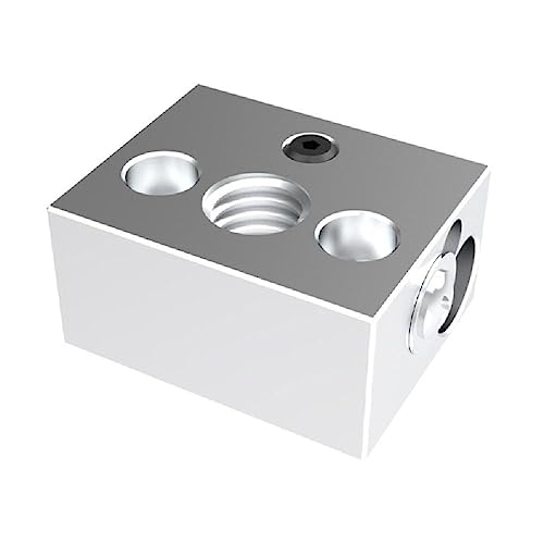 3D Drucker Heizblock Für Ender3S1 Aluminium Heizblock Für V6-Düsen Heizblock J Kopf Hotend Bowden Extruder Heatbreaker 3D Drucker Teile V6-Heizblock Offizieller Aluminiumblock Für J Kopf Hotend von Lamala