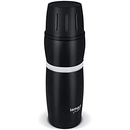 Lamart LT4052 Cup Leere Flasche, Edelstahl Kunststoff, schwarz/weiß von Lamart