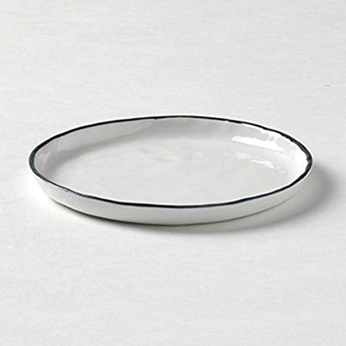 Lambert - Piana - Teller - Ø: 13,5 cm - Weiß mit Basaltgrauem Rand - 1 Stück von Lambert