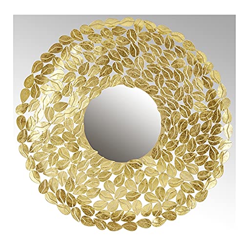 Lambert - Spiegel - Daphne - Eisen/Blattmetall - Farbe: Gold - (ØxH) 78 x 2,5 cm von Lambert