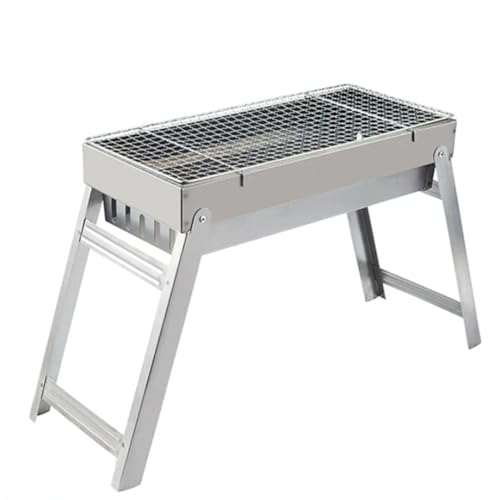 Holzkohlegrill BBQ Grill tragbare Klappkohlegrill Desk Tabletop Grill Grill für Gartenwanderung Picknicks von Laqerjc