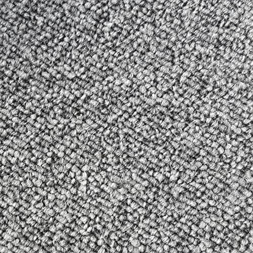 Teppichboden Schlingentextur Kurzflor Auslegware Bodenbelag grau 350 x 400 cm. Weitere Farben und Größen verfügbar von misento