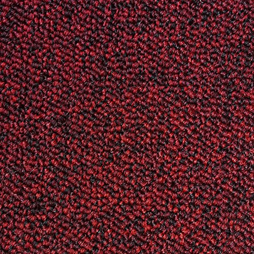 Teppichboden Schlingentextur Kurzflor Auslegware Bodenbelag rot 350 x 400 cm. Weitere Farben und Größen verfügbar von misento
