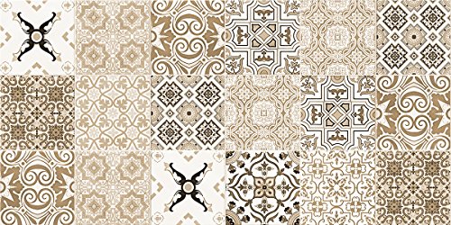Laroom Teppich Bollato Küche Design Faro 50x100x0.3 cm beige von Laroom