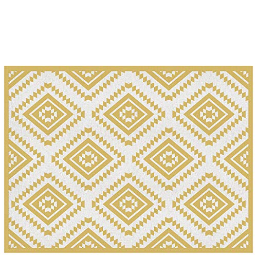 Laroom Vinyl-Teppich Marrakech beige 200 x 266 cm, 200x266x0,3cm von Laroom