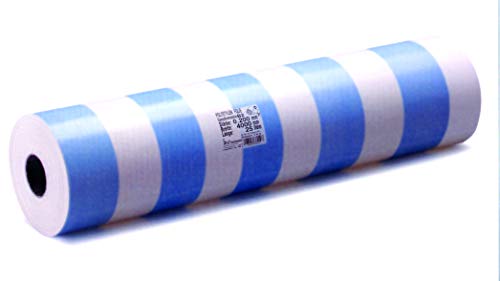 Dampfsperrfolie 0,2 mm, Format 4x25 m, 100 m2 Blau/Weiß. Deutsche Qualitätsfolie mit Zertifikat und Brandschutz von Latzel Dämmstoffe