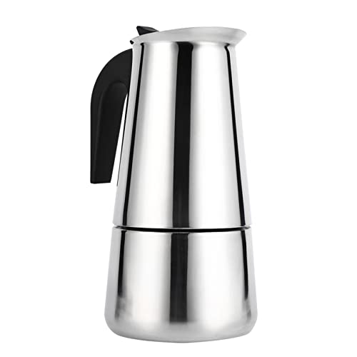 Espressomaschine aus Edelstahl, Schnellkaffeemaschine mit elektrischem Moka-Topf, 100 ml / 200 ml / 300 ml / 450 ml(450 ml) von Lazmin