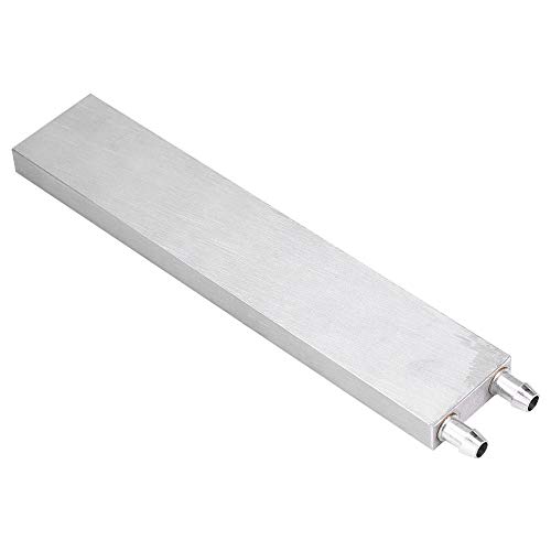 Wasserkühler Kühlkörper, Aluminium CPU Wasserkühlblock Kühler Endothermischer Kopf für flüssiges Wasser für PC Laptop(40 * 200 * 12 mm) von Lazmin