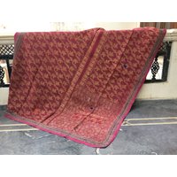 Heißer Verkauf Kantha - Seltene Beste Qualität Sari Quilt, Einzigartige Handgemachte Patchwork Decke, Boho Decke von LazuWork