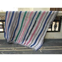 Kantha-Decke, Vintage-Kantha-Decke, Überwurfdecke, Tagesdecke, Kantha-Überwurf, Recycelter Überwurf, Kantha, Vintage-Kantha von LazuWork