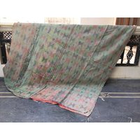 Vintage Kantha Quilt, Handgemachte Baumwolldecke, Boho Decke von LazuWork