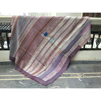 Vintage Kantha Quilt, Handgemachte Baumwolldecke, Boho Decke von LazuWork