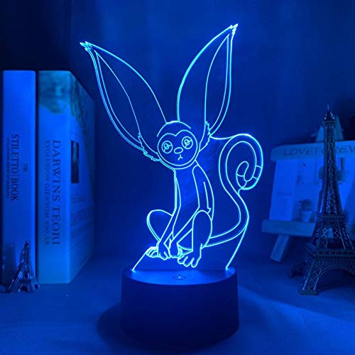 Anime Charaktere Momo 3D Illusion Leichte Dekoration Atmosphäre LED Nachtlicht RGB Schlafzimmer Kind Geburtstagsgeschenk-16 Farbe mit Fernbedienung von Lbvrgg