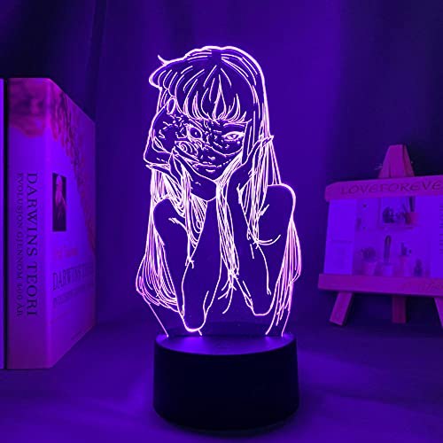 Anime Junji Ito Collection 3D Illusion Licht LED Lampe Tomie Nachtlicht für Schlafzimmer Manga Kollektion Junji Ito Geburtstagsgeschenk-7 Farben Keine Fernbedienung von Lbvrgg