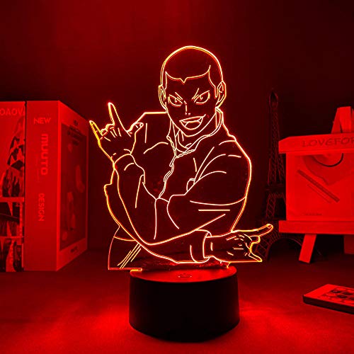Anime LED Illusion Licht Panel Licht Ryunosuke Tanaka Nachtrgb Bunte Nachtlampe für Schlafzimmer Dekoration Kind Geburtstagsgeschenk-7 Farben Keine Fernbedienung von Lbvrgg