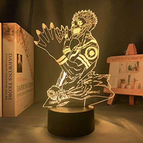 Anime Lampe Ryomen Sukuna Light Jujutsu Kaisen LED Nachtlicht für 3D Illusion Licht Ryomen Sukuna Lampe Geburtstagsgeschenk-7 Farben Keine Fernbedienung von Lbvrgg