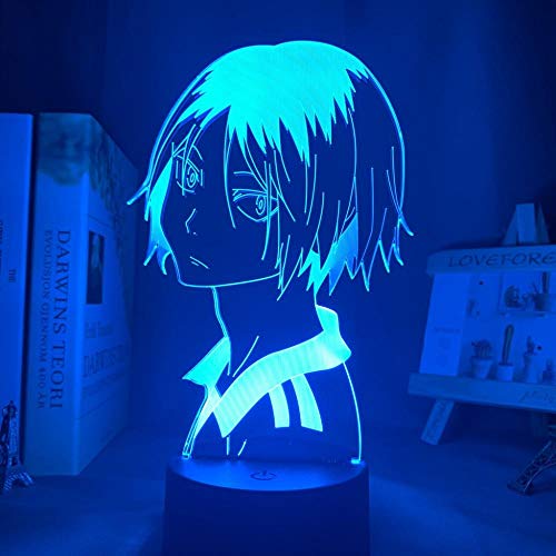 Haikyu LED-Nachtlicht, Anime Kozume Kenma Lampe Kindergeburtstag Geschenk für Schlafzimmer Dekor Haikyuu Kenma Illusion Licht - 7 Farben ohne Fernbedienung von Lbvrgg