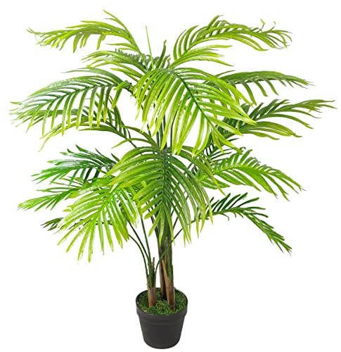 Leaf Große künstliche Palme, grün, 130 cm Areca Palm von Leaf