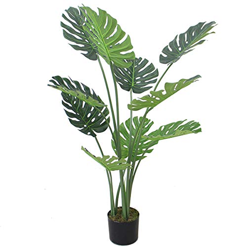 Leaf Künstliche Pflanze mit Blättern, Kunststoff, 120 cm Luxus-Monstera von Leaf
