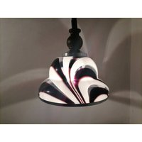 Vintage Bunte Glas Deckenlampe/Verstellbare Hängelampe Violette Oder Braune 70Er Jahre Jugoslawien von LeavesInTreasures