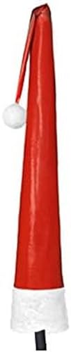 Leco hochwertige Schutzhülle für Sonnenschirme mit einem Durchmesser bis 300 cm aus Hochglanz-Lackfolie in rot mit täuschend echter Felloptik Nikolaus von Leco