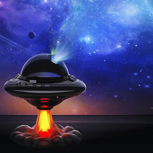 Leehui UFO Projektion Lampe,Galaxie Sternenhimmel-Projektor mit Timer und Fernbedienung,160° einstellbar Nachtlicht Für Schlafzimmer und Decke,Geschenk für Kinder und Erwachsene… (Schwarz-UFO) von Leehui
