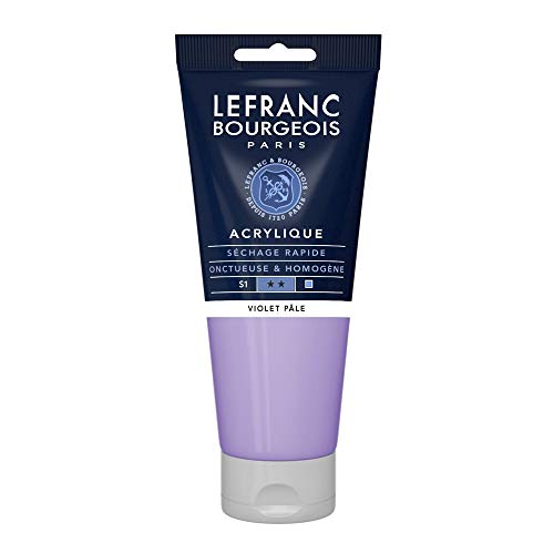 Lefranc Bourgeois 300467 Fine Acrylfarbe - Helllila, 200ml Tube, cremige Acrylfarbe auf Wasserbasis, schnell trocknend, lichtecht, wasserfest von Sundeer