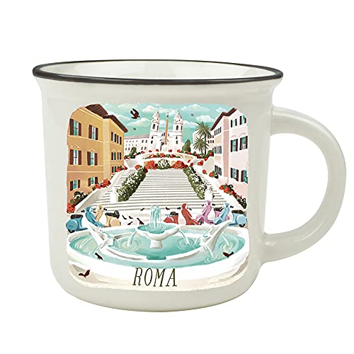 Legami CUP0027 Cup-Puccino Roma Tasse aus Porzellan, Knochenporzellan, Mehrfarbig von LEGAMI