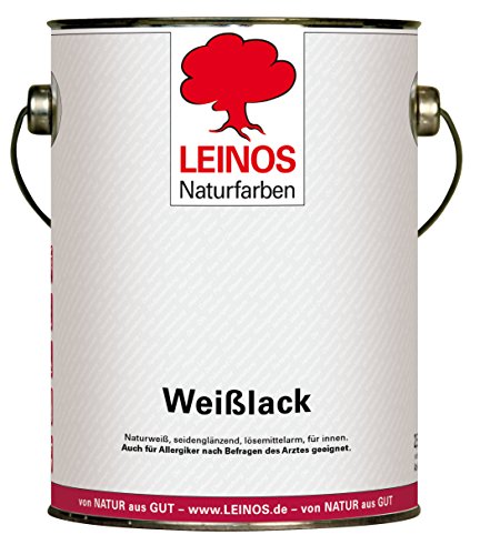 Leinos 820 Weißlack Seidenglänzend 2,50 l von Leinos Naturfarben