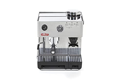 Lelit Anita PL042EMI semi-professionelle Kaffeemaschine mit integrierter Kaffeemühle, ideal für Espresso-Bezug, Cappuccino und Kaffee-Pads-Edelstahl-Gehäuse, Stainless Steel, 2.7 liters, stahl von Lelit