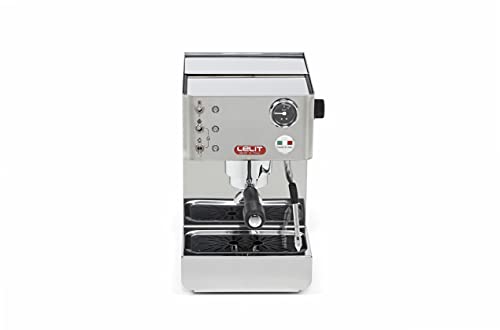 Lelit Anna PL41LEM semi-professionelle Kaffeemaschine, ideal für Espresso-Bezug, Cappuccino und Kaffee-Pads-Edelstahl-Gehäuse, Stainless Steel, 2 liters, silber von Lelit